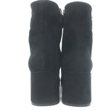 Prada Triangle Logo Ankle Boots Black Suede Size 36 NEW