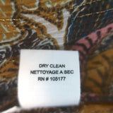 Ulla Johnson Constantine Maxi Dress Amber Metallic Floral Print Chiffon Size 4