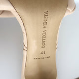 Bottega Veneta Lido Mule Sandals Blush Intrecciato Leather Size 41