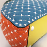 Valentino Free Rockstud Spike Bowling Bag Multi Leather Extra Large Crossbody