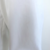 See by Chloe Smocked Tuxedo Shirt White Cotton Size 34 Long Sleeve Top NEW