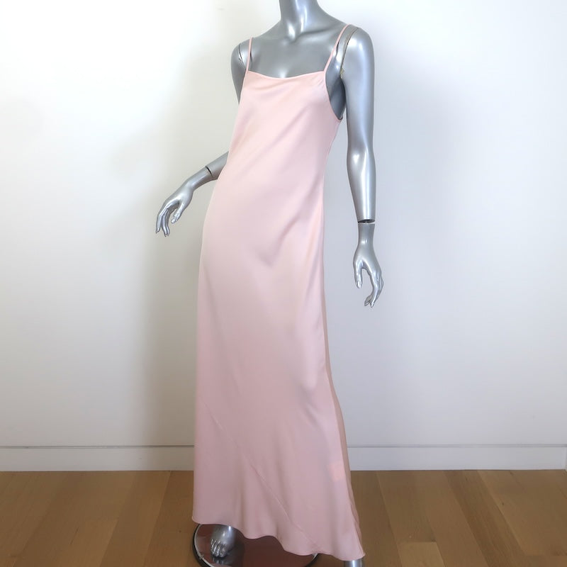 T by Alexander Wang Satin Maxi Slip Dress Light Pink Size Medium