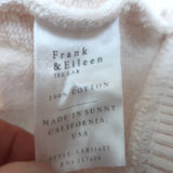 Frank & Eileen Tee Lab Ribbed Knit Pullover Sweatshirt Light Pink Size Medium