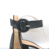 Gianvito Rossi Versilia Ankle Strap Sandals Black Patent Leather Size 40.5 NEW
