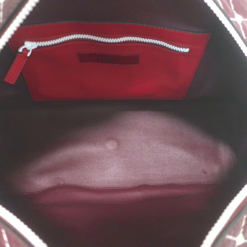 Valentino Free Rockstud Spike Bowling Bag Multi Leather Extra Large Crossbody