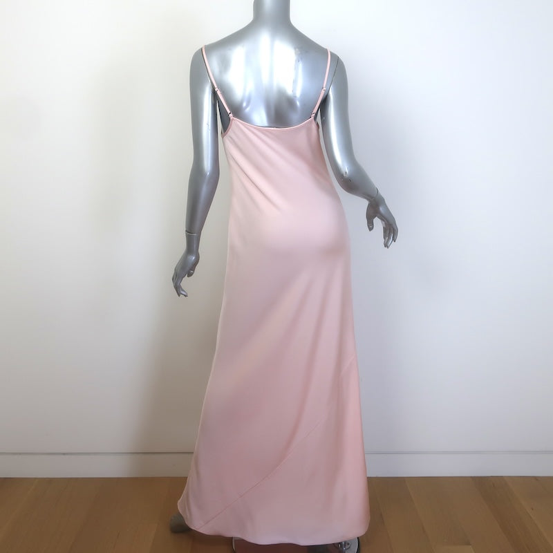 T by Alexander Wang Satin Maxi Slip Dress Light Pink Size Medium