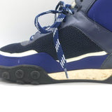 Chanel 19C High Top Sneakers Navy Neoprene & Mesh Size 35.5