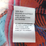 Camilla Crossing Paths Crystal-Embellished Maxi Dress Blue Printed Silk Size 3