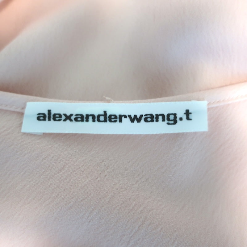 T by Alexander Wang Satin Maxi Slip Dress Light Pink Size Medium