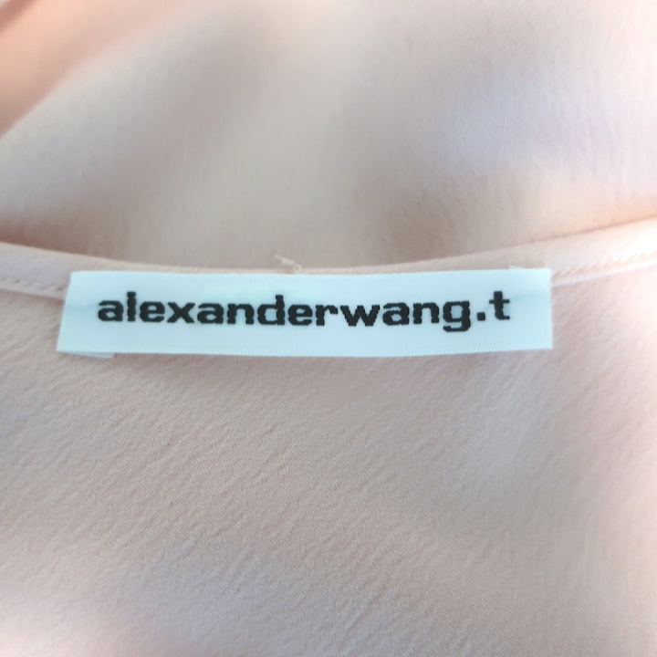 T by Alexander Wang Satin Maxi Slip Dress Light Pink Size Medium