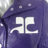 Courreges Re-Edition Vinyl Jacket Purple Size 36