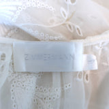 Zimmermann Embroidered Midi Dress Lovelorn Cream Ruffled Silk Size 3