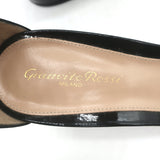 Gianvito Rossi Versilia Ankle Strap Sandals Black Patent Leather Size 40.5 NEW