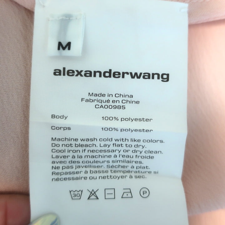 T by Alexander Wang Satin Maxi Slip Dress Light Pink Size Medium