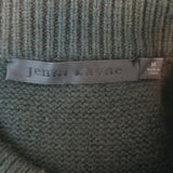 Jenni Kayne Cashmere Oversized Crewneck Sweater Dark Forest Green Size Medium