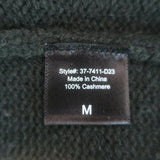 Jenni Kayne Cashmere Oversized Crewneck Sweater Dark Forest Green Size Medium
