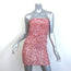 Retrofete Heather Strapless Sequined Mini Dress Pink Multi Size 2 NEW