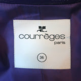 Courreges Re-Edition Vinyl Jacket Purple Size 36