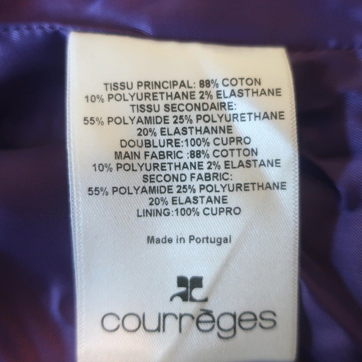 Courreges Re-Edition Vinyl Jacket Purple Size 36