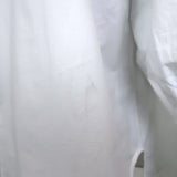 GANNI Ruffle Collar Shirt White Cotton Size 36 Long Sleeve Blouse