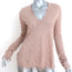 Zadig & Voltaire Riviera Rhinestone Cashmere Sweater Blush Size Extra Small NEW