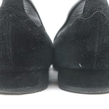 Chloe Scalloped Suede & Mesh Flats Black Size 35