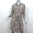 L'Agence Stella Shirtdress Leopard Print Silk Size Medium Belted Mini Dress
