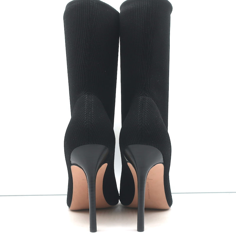 Veronica Beard Lisa Stretch Knit Sock Boots Black Size 10 NEW