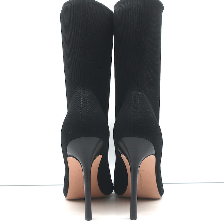 Veronica Beard Lisa Stretch Knit Sock Boots Black Size 10 NEW