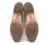 Fendi Perforated Lace-Up Oxfords Beige Leather Size 38.5