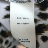 L'Agence Stella Shirtdress Leopard Print Silk Size Medium Belted Mini Dress