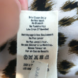 L'Agence Stella Shirtdress Leopard Print Silk Size Medium Belted Mini Dress