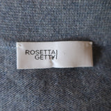 Rosetta Getty Polo Dress Blue Wool-Cashmere Size Extra Small