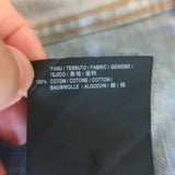 Saint Laurent Love-Embroidered Jean Jacket Classic Blue Denim Size Medium