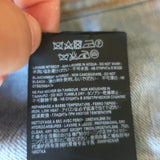 Saint Laurent Love-Embroidered Jean Jacket Classic Blue Denim Size Medium