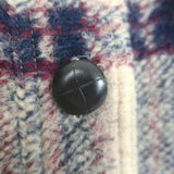 Isabel Marant Etoile Harveli Plaid Shirt Jacket Beige Wool-Blend Size 32