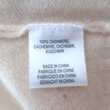 Minnie Rose Flower-Embroidered Cashmere Sweater Vanilla Size Extra Small NEW