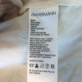 Zimmermann Tempo Patch Mini Skirt Multi Floral Print Linen-Silk Size 0 NEW