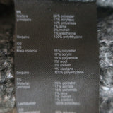 Maje Monaly Sequined Tweed-Effect Cardigan Charcoal Wool-Blend Size 1