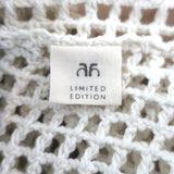 All That Remains James Crocheted Cotton Shirt Cream/Multi Stripe Size 10