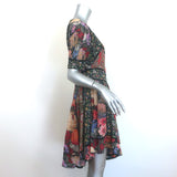 Zimmermann Trinity Artisan Patchwork Dress Multicolor Cotton-Silk Size 0