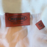 Missoni Chiara Maxi Skirt Light Pink/Multi Metallic Knit Size 42