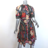 Zimmermann Trinity Artisan Patchwork Dress Multicolor Cotton-Silk Size 0
