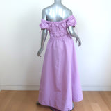 STAUD Vine Off the Shoulder Smocked Maxi Dress Lavender Size Medium NEW