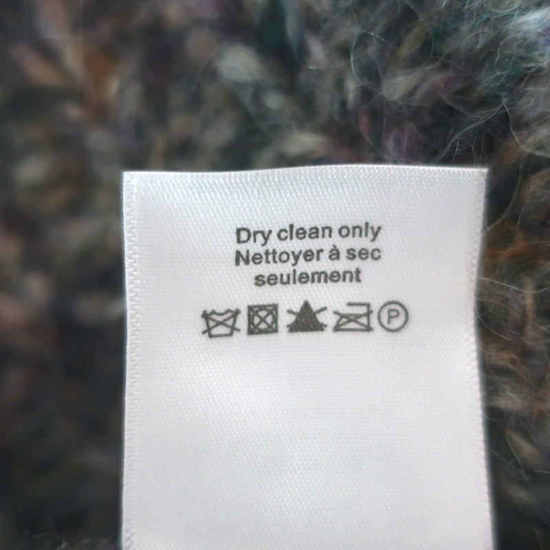 Veronica Beard Chaya Puff Sleeve Sweater Multicolor Alpaca-Blend Size Large