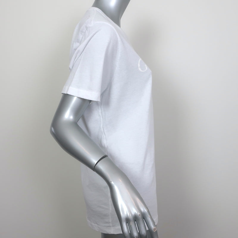Gucci Logo T-Shirt White Size Medium Short Sleeve Top
