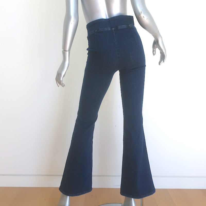 FRAME The Jetset Flare Jeans Keller Blue Stretch Denim Size 1 NEW