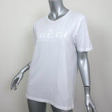 Gucci Logo T-Shirt White Size Medium Short Sleeve Top