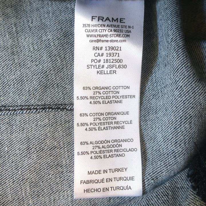 FRAME The Jetset Flare Jeans Keller Blue Stretch Denim Size 1 NEW