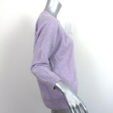 Jill Roberts Cashmere 3/4 Raglan Sweater Lavender Size Large